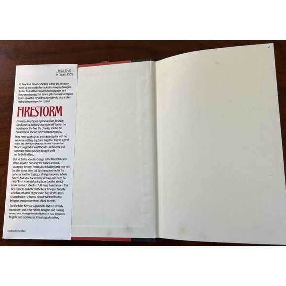 Lot of 2 Iris Johansen Romantic Thriller Hardcover Books Firestorm Storm Cycle - Picture 6 of 11